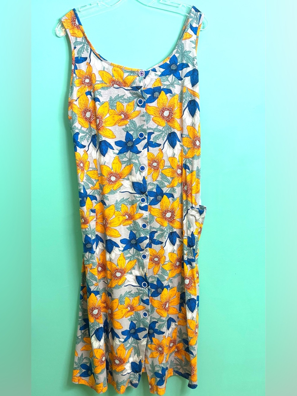 Floral Button-Front Sundress - Picture 11 of 16